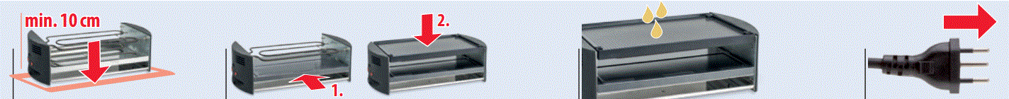 Trisa 7590.42 Pizza Raclette Grill 8