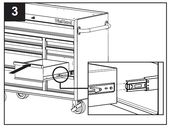 DieHard 10885 9 Drawer 42 Inch Mobile Cabinet 11