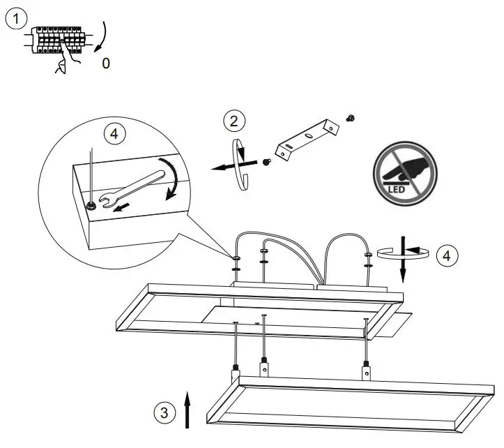 Paul Neuhaus 14018-78 Iven Ceiling Lamp Instruction Manual - How to use 1
