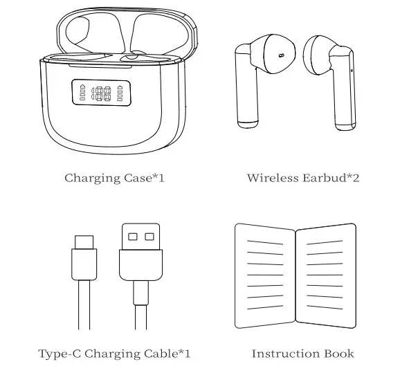 GCBIG MD026 True Wireless Stereo Earphones - Figure 1