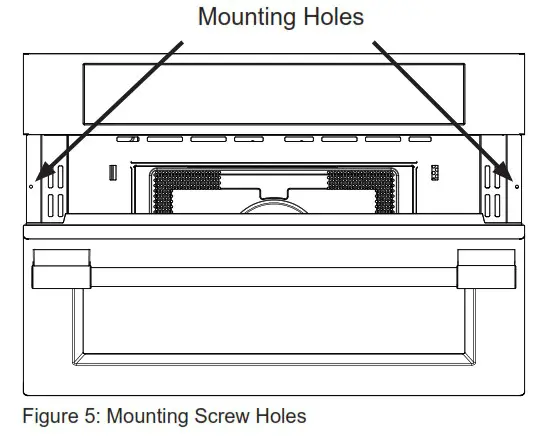 FRIGIDAIRE PMBD3080AF 30 Inch Built In Convection Microwave Oven - Install Mounting Screws 1