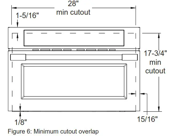 FRIGIDAIRE PMBD3080AF 30 Inch Built In Convection Microwave Oven - Minimum Cutout Overlap