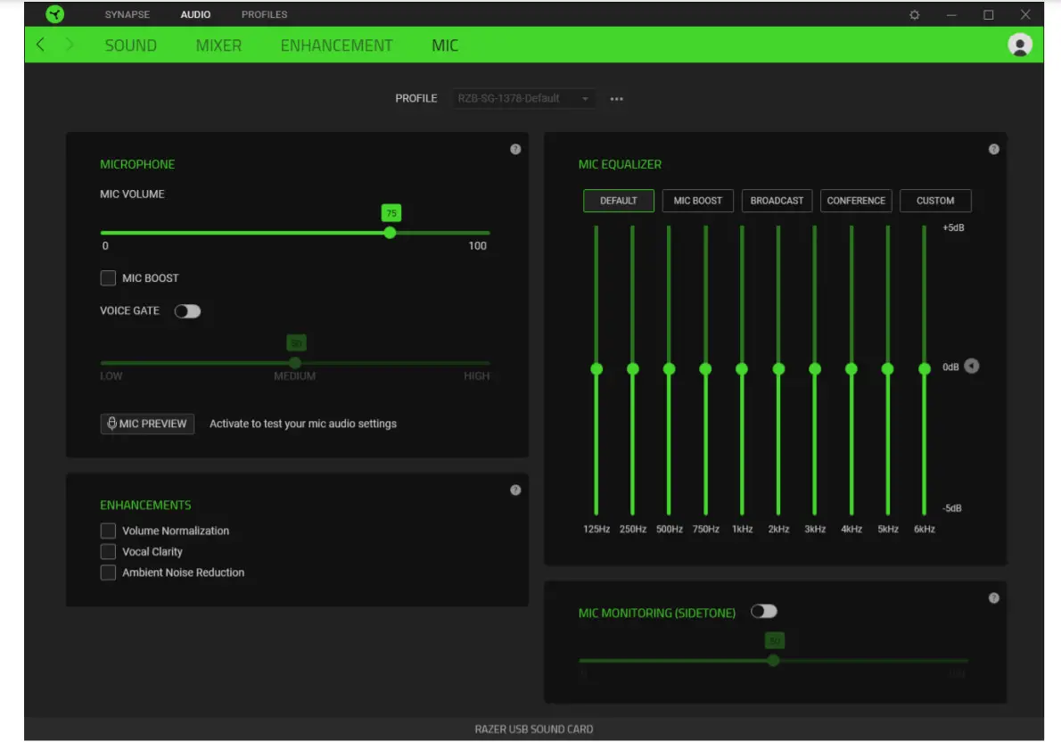 RAZER Gaming Headset -▪ ▪ MIC