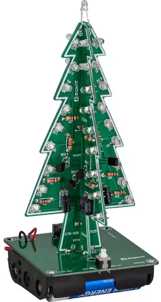 PARTS EXPRESS 320-291 3D Color Changing LED Christmas Tree Kit