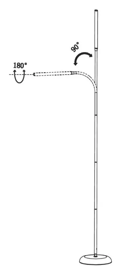 259943 Crawford LED Touch Floor Lamp Overview