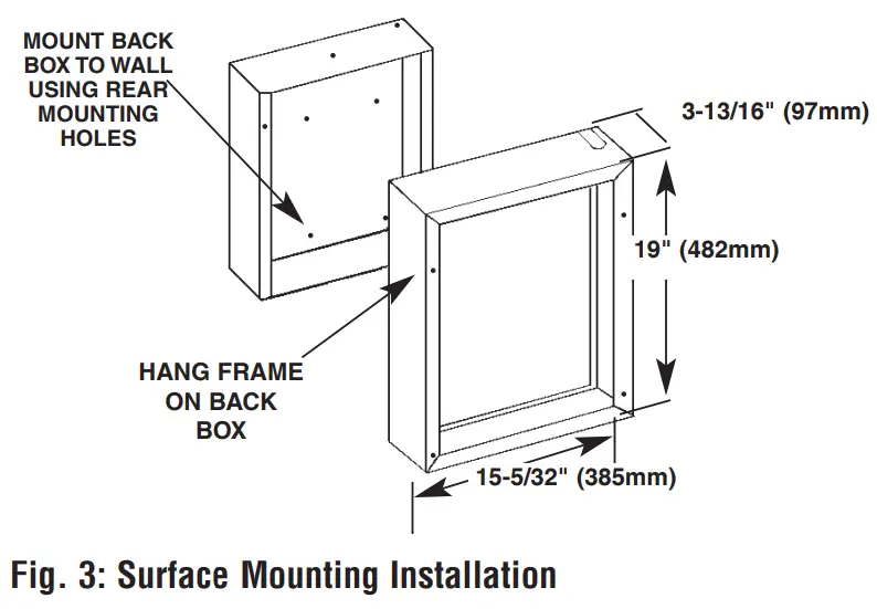 MARLEY WHB3000 Fan Forced Electric Wall Heaters - Mounting Installation