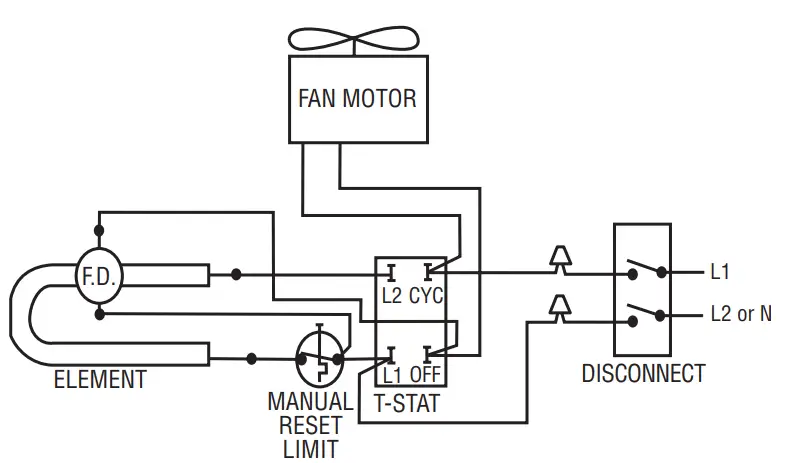MARLEY WHB3000 Fan Forced Electric Wall Heaters - wattage not applicable