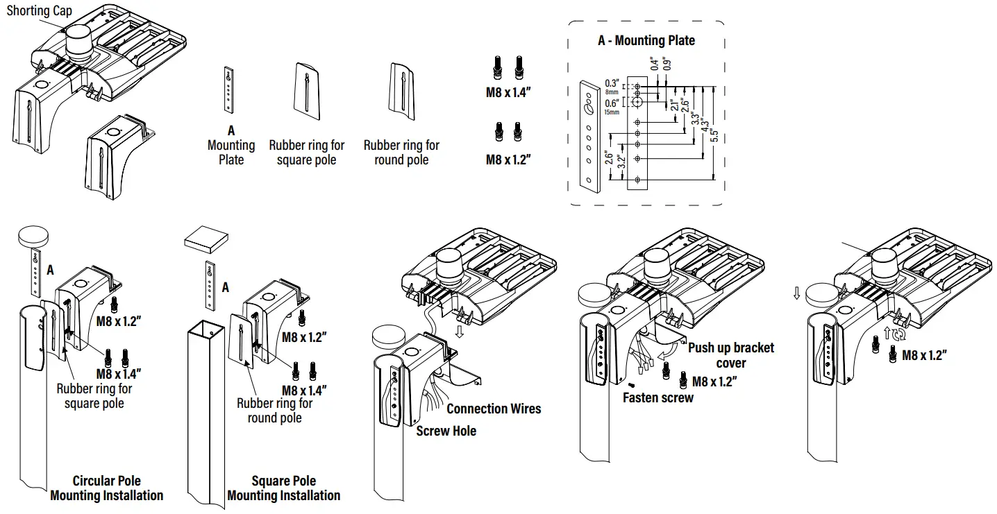 Superior Life LED Stealth Fixtures - POLE MOUNTING