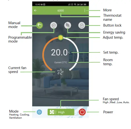 beca BAC-003 Series WiFi Thermostat Fan Coil FIG (15)