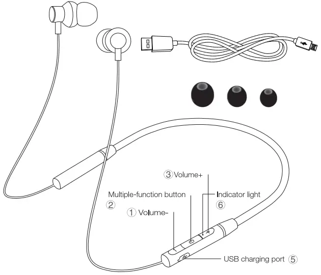 Lenovo HE05 Earphone - Fig 1