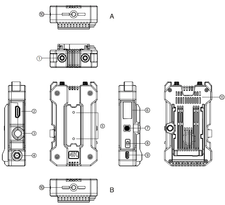 HOLLYLAND V9802G Mars 4K Wireless Video 5