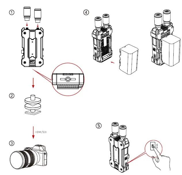 HOLLYLAND V9802G Mars 4K Wireless Video 6
