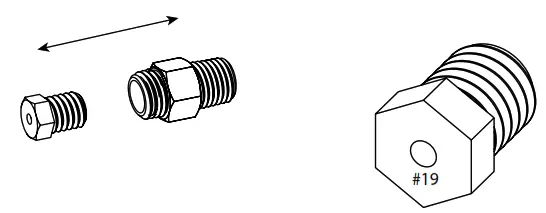 JENSEN CO U0002 06 Natural Gas Conversion Kit - fig3