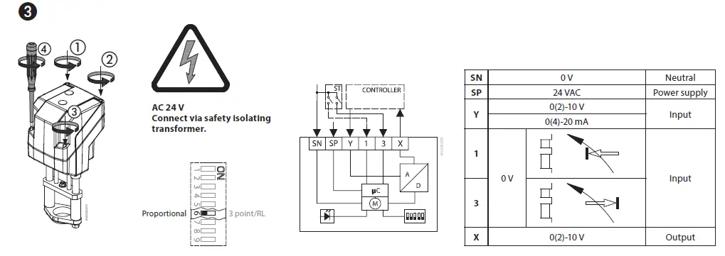 Danfoss-AME-85-QM,-Supply-voltage-FIG4