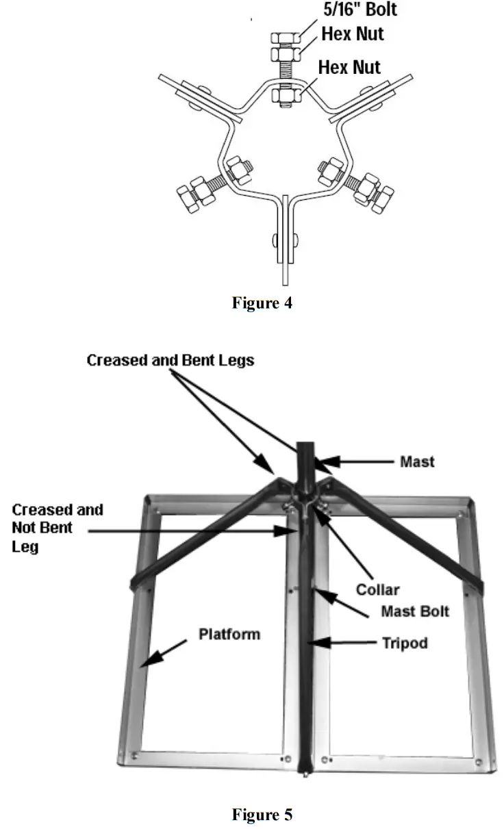 ambient weather EZ-NPP Weather Station Mounting Tripod and Mast fig 9