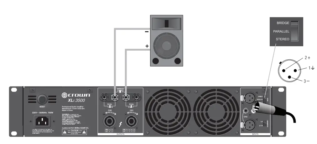 Crown-XLi800-Two-channel-Power-Amplifier-fig-6