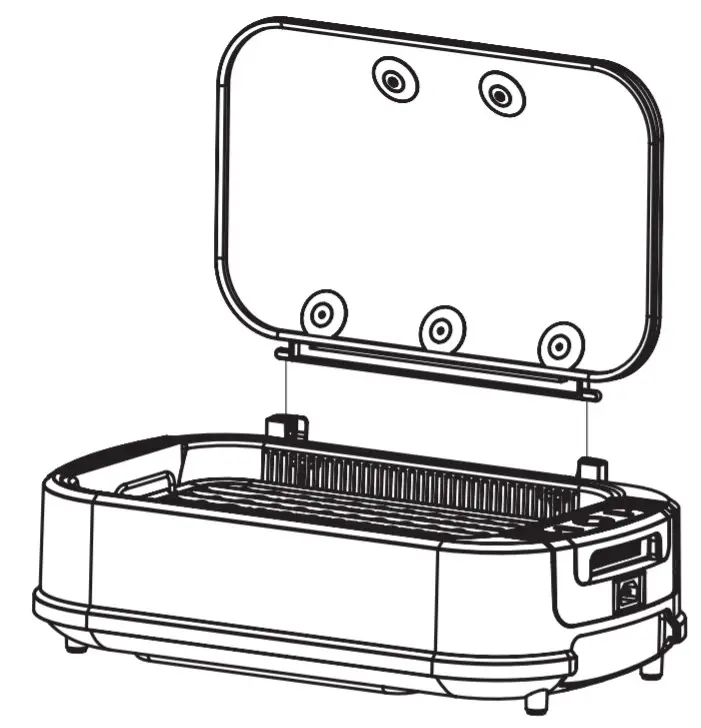 EMERIL LAGASSE PG-1500FDR - Removable Glass2