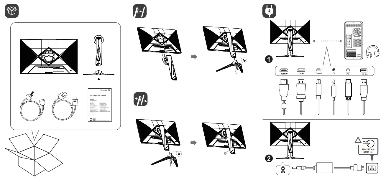 ViewSonic VX2781 4K PRO Smart Entertainment Monitor