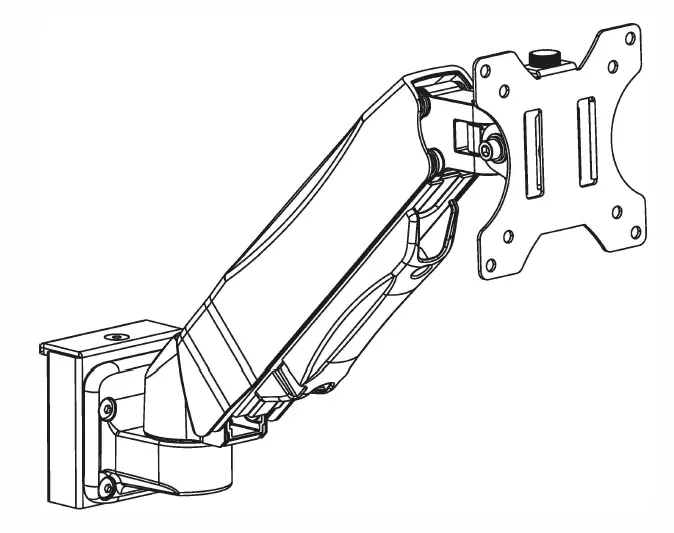 Kimex 150-3305 13-27 Inch PC Monitor Arm for Slatwall