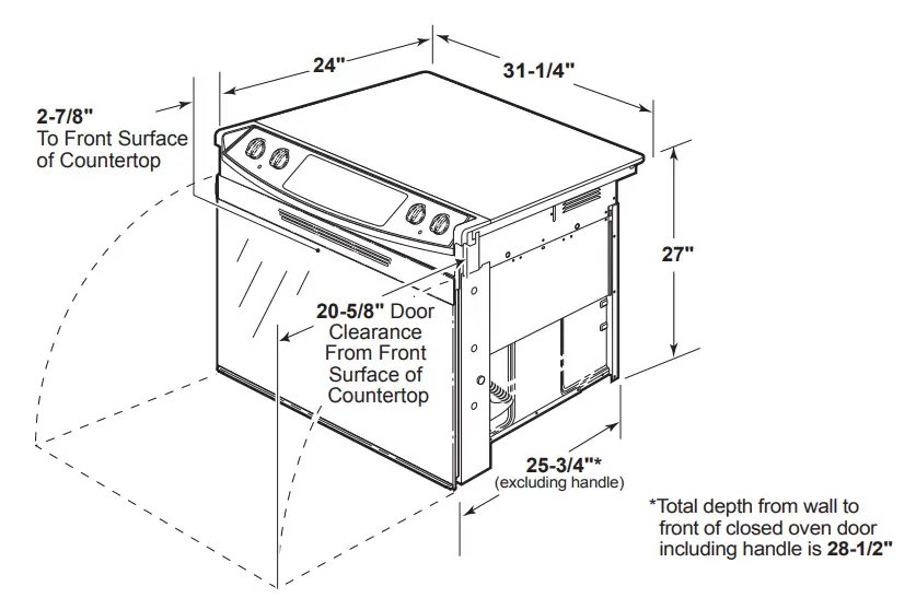 ADA COMPLIANT JD630DF GE 30 Inch Drop In Electric Range-fig1