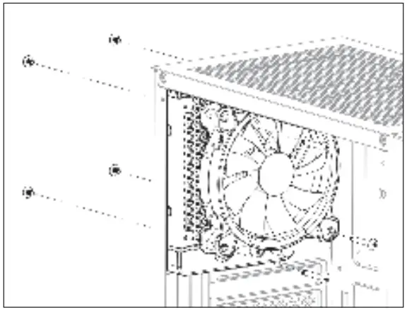 OMIXIMO Delta Game PC RGB Mid Tower Case -Install Motherboard 7