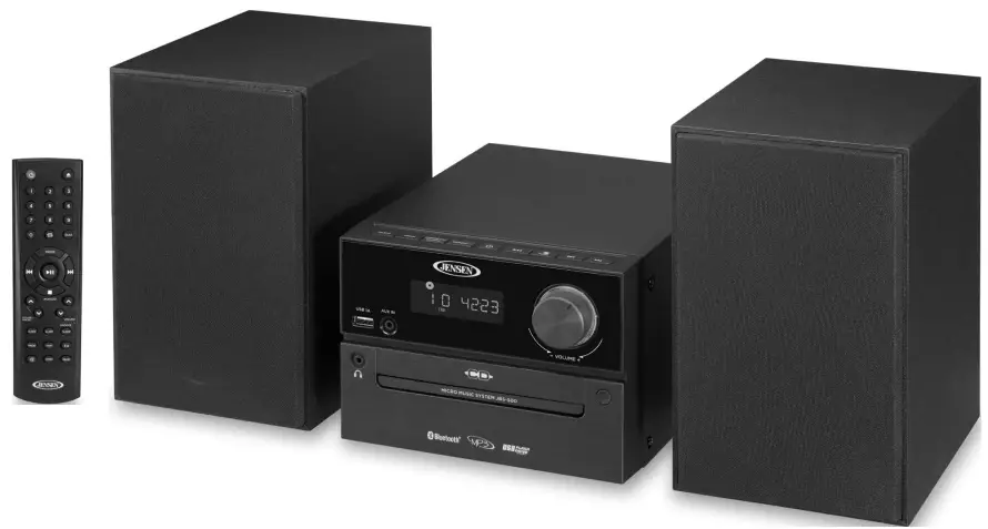 JENSEN JBS 500 Bluetooth Cd Music System With Digital Fm Stereo Receiver And Remote Control -