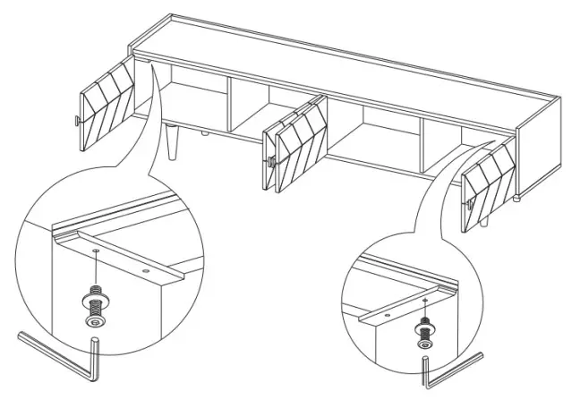 MATT BLATT Dado Entertainment Unit - Allen key