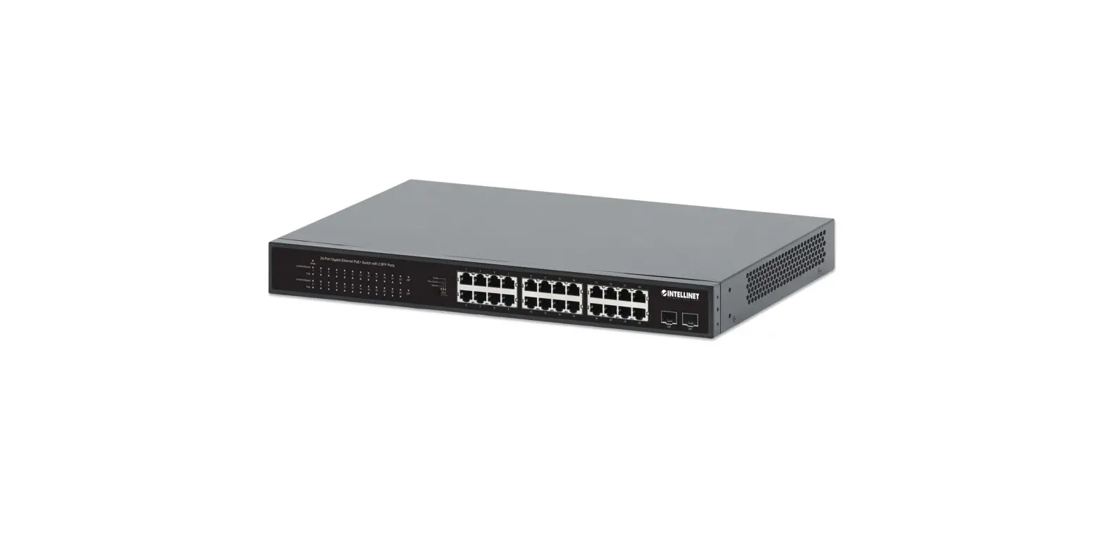 Intellinet 24 Port Gigabit Ethernet Poe Plus Switch With 2 Sfp Ports Instructions