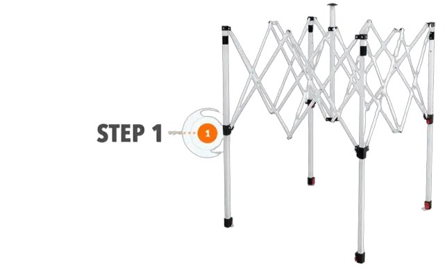 EAGLE PEAK E25 WHT AZ Pop Up Canopy Tent Instant Outdoor Canopy - Product Overview 1