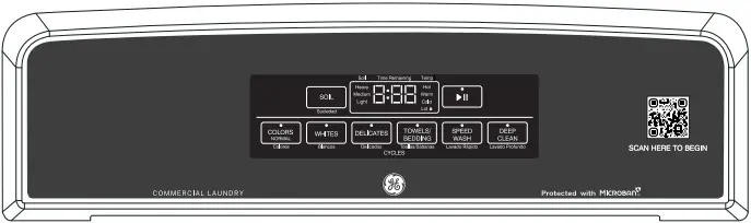 GE APPLIANCES VTW565ASVWB Commercial 3.8 cu. ft. Capacity Washer C