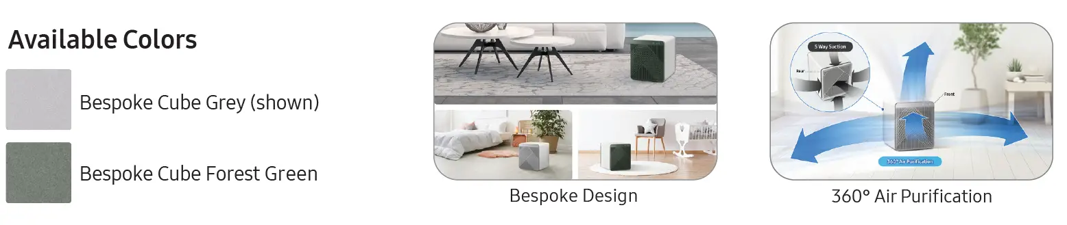 SAMSUNG AX350A9350 BESPOKE Cube Air Purifier 1