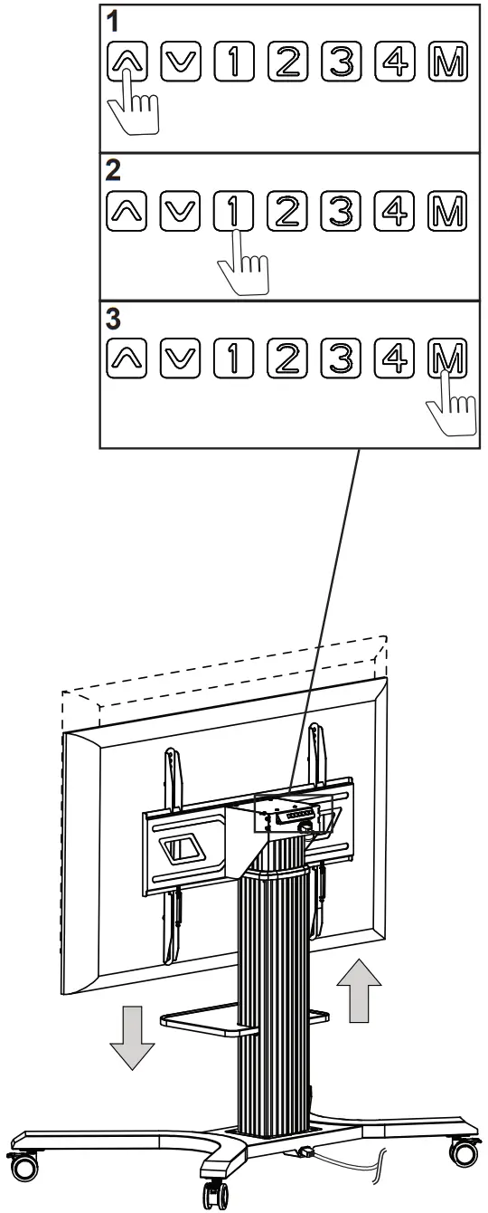 peerless AV PR598 M Flat Panel Motorised Trolley - Figure 15