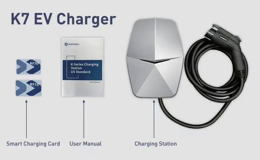 ZHIDATECH K Series Charging Station - Packing list