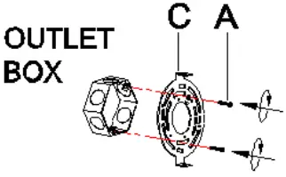 ZEVNI A04804W3 Evin 22.4-in 3-Light BlackBrass A02