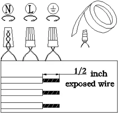 ZEVNI A04804W3 Evin 22.4-in 3-Light BlackBrass A03