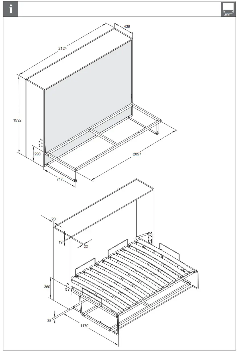 HAFELE 271.89.020 Teleletto II Sofa Bed - Figure 2