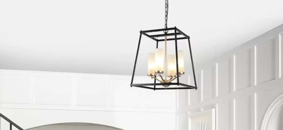Zevni A04628 Gaza 4-light Black Transitional Chandelier Instruction Manual