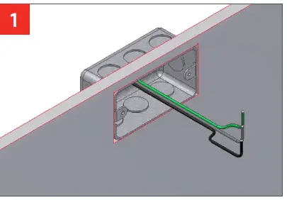 PEERLESS SQW4 Square Wall LED Indirect 4