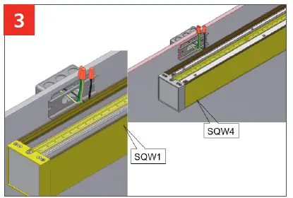 PEERLESS SQW4 Square Wall LED Indirect 4