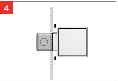 PEERLESS SQW4 Square Wall LED Indirect 5