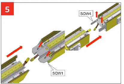 PEERLESS SQW4 Square Wall LED Indirect 6