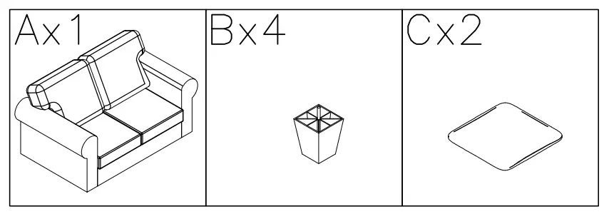 ASHLEY 9890935 Alandar Loveseat