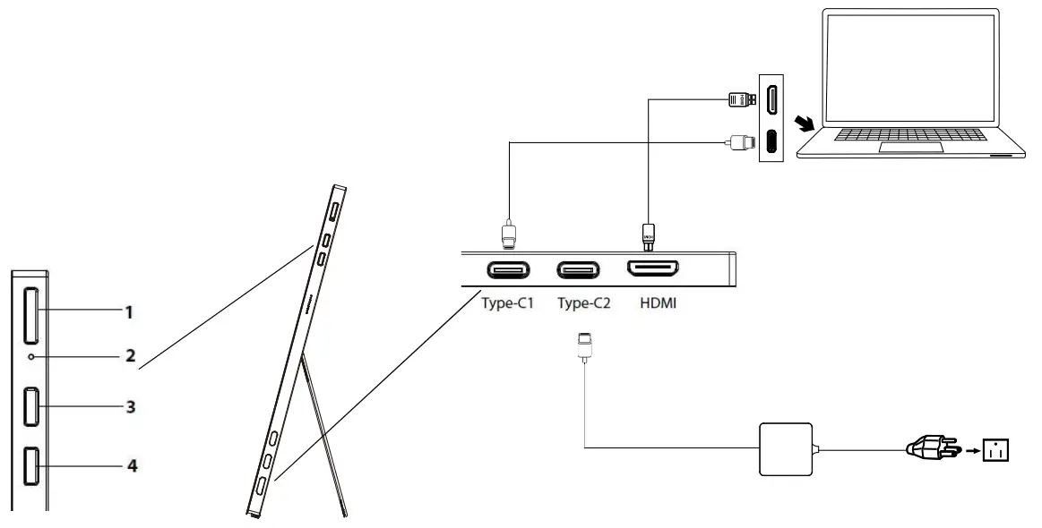 acer PM168QT PM8 Series Portable OLED Touch Monitor - Fig6