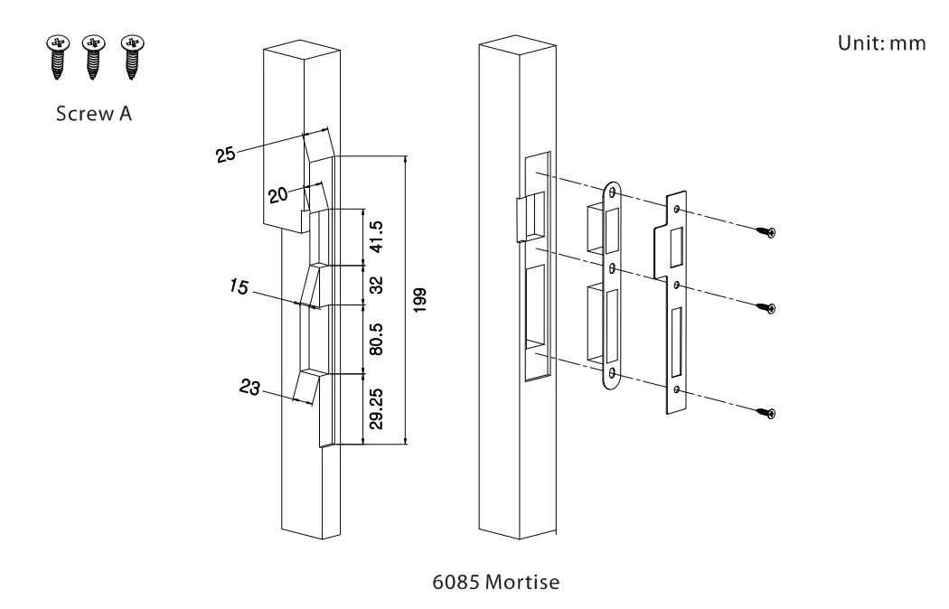 ZKTeco ZL600 European Standard Mortise Lock Case - Figure 14