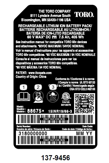 TORO-66810-Flex-Force-Power-System-60V-MAX-Battery-Packs-and-Chargers-FIG-12