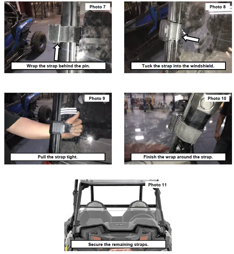 92198192011 Polaris RZR 1000XP 4WD Half Windshield Scratch Resistant 2