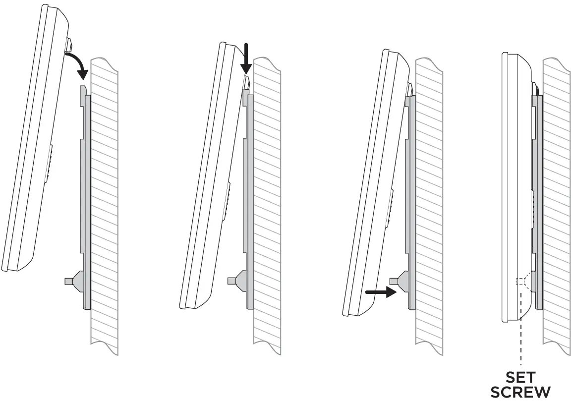 Attach the touchscreen top first