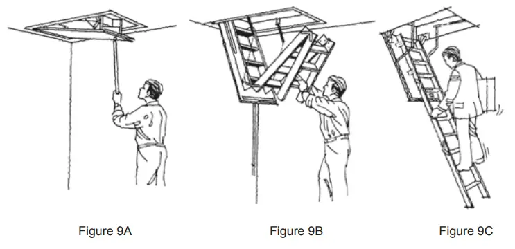 KingFisher 3663602522492 3 Section 12 Tread Insulated Hatch Folding Loft ladder Kit - Installation8