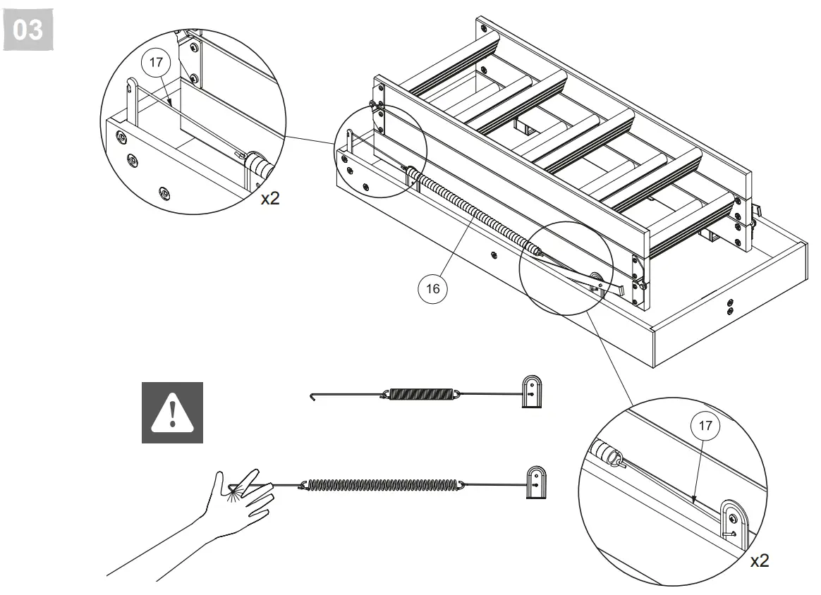 KingFisher 3663602522492 3 Section 12 Tread Insulated Hatch Folding Loft ladder Kit - fig10