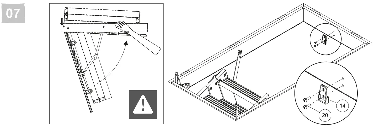 KingFisher 3663602522492 3 Section 12 Tread Insulated Hatch Folding Loft ladder Kit - fig18